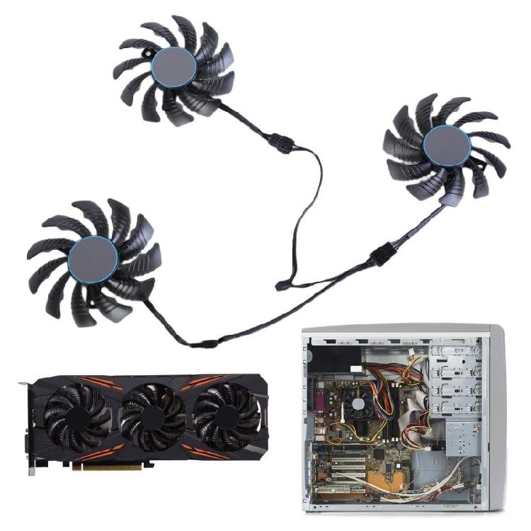 GPU Fan Efficient Cooling Fan with 4Pin Connection For GTX1060 1070 1080 Quiet and Effective Heat Dissipation T128010SU