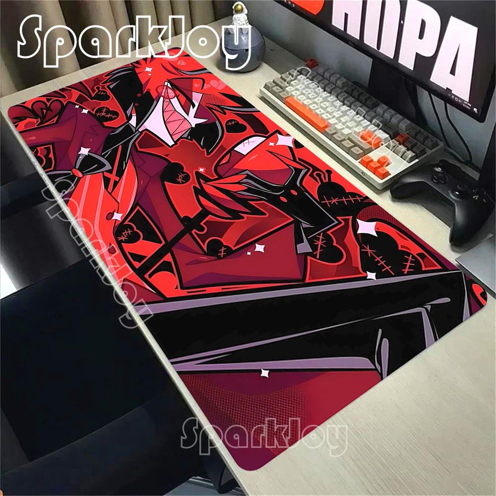 Gamer Mousepad Hazbins Hotels Cartoon New Mouse Pad Natural Rubber Soft Mouse Mat Big Deskmat Office Accessories Large Pc Mats