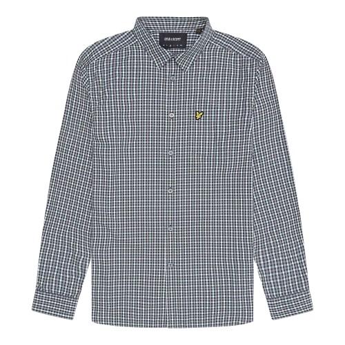 Lyle & Scott Mens Gingham Button-Down Shirt