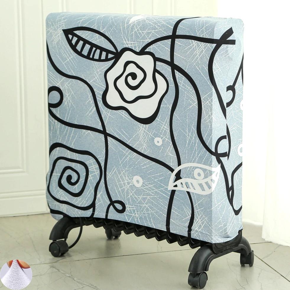 Solid Color Portable Heater Radiator Dust Cover Thickened Elastic Household Oil Tin Radiator Protective Storage Dust Covers