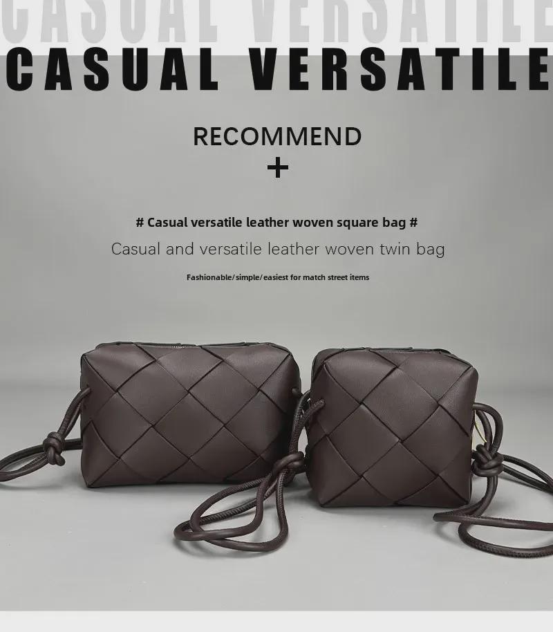 2024 Fashion Knot Hand-Woven Cowhide Crossbody Bag