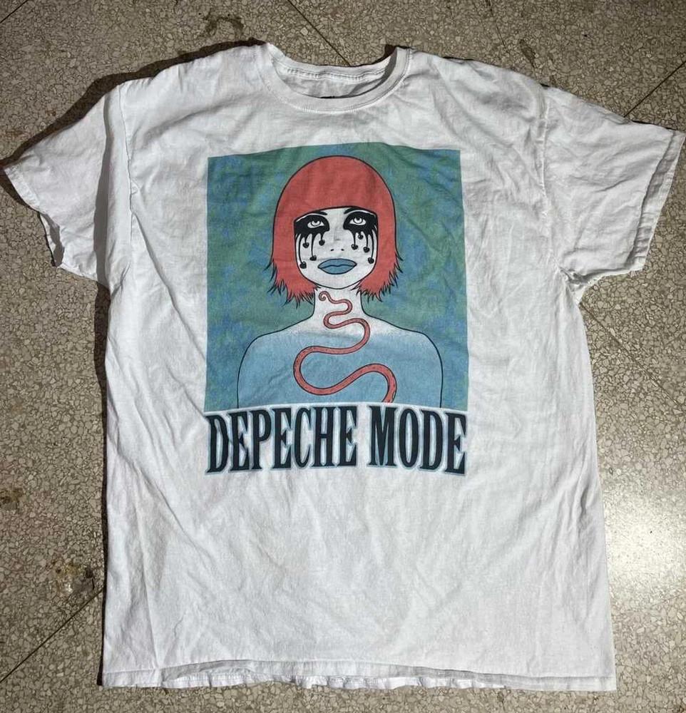 VTG Depeche Mode Band Album Heavy Cotton White T Shirt S-5XL SE940 Unisex T-Shirt S