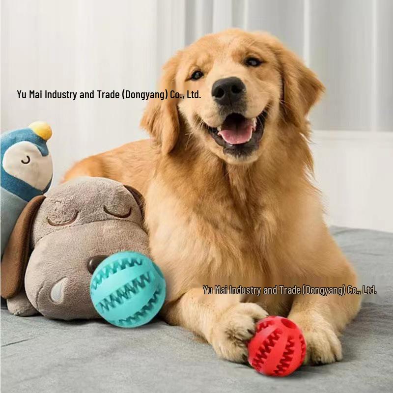 Dog Tug-of-War Ball - Food-Dispensing, Teeth-Cleaning Toy for Medium & Large Dogs