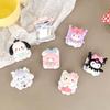 Cartoon Flip Mirror Puppy Mobile Phone Airbag Bracket Back Sticker Kt Cat Devil Makeup Mirror Portable Cute Mirror Sticker