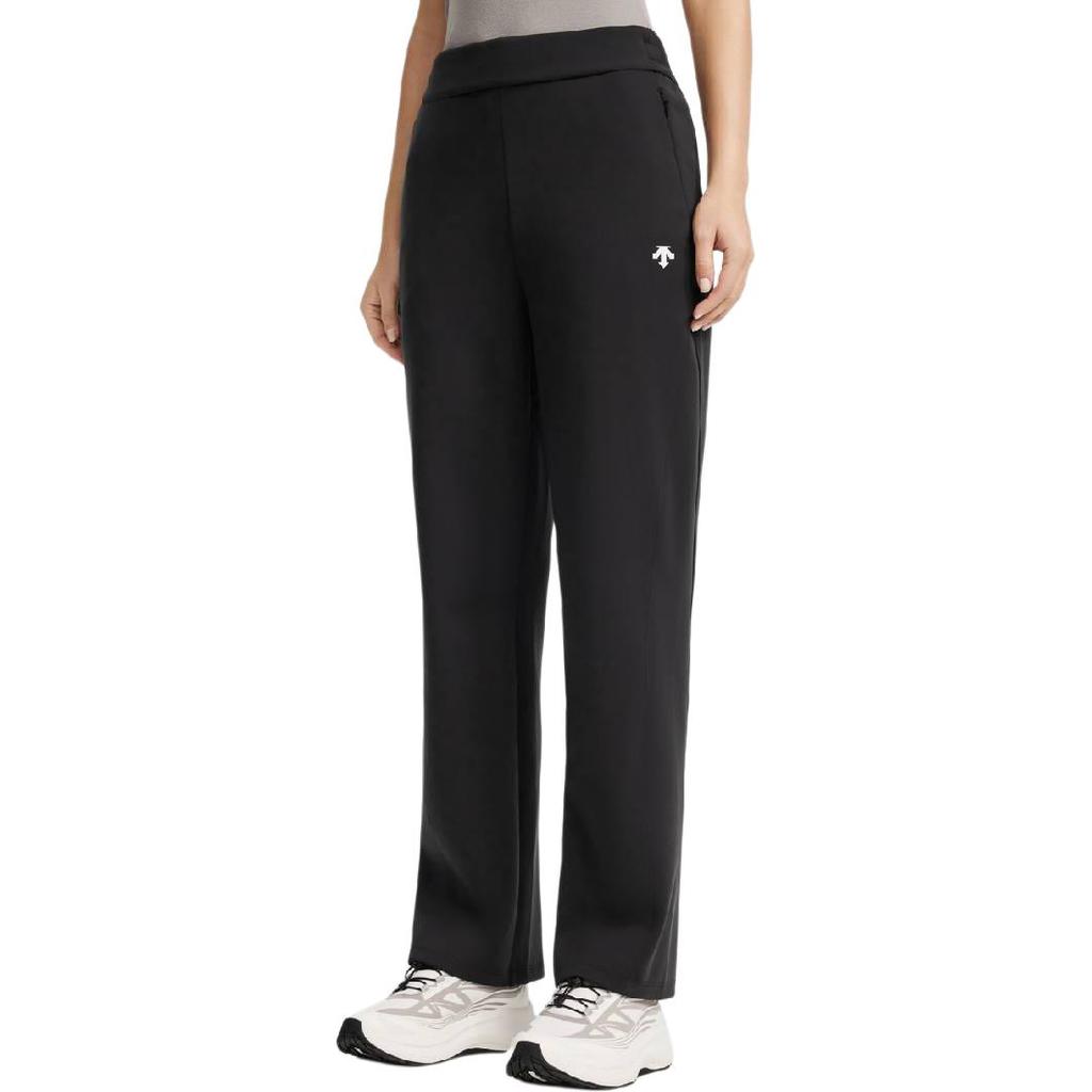 Descente Womens Training Series FW25 Solid Color Straight Leg Elastic Knit Sports Pants Women pants D5432TFP45