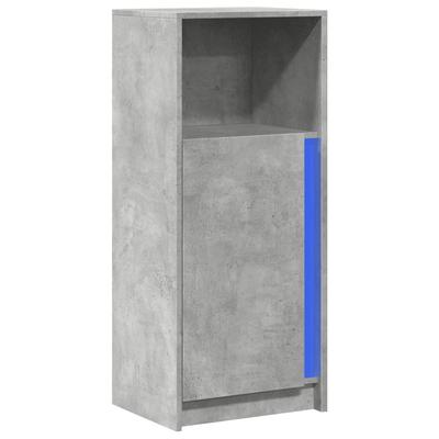 LED Sideboard Concrete Grey 42.5 X 34 X 100 Cm Particleboard