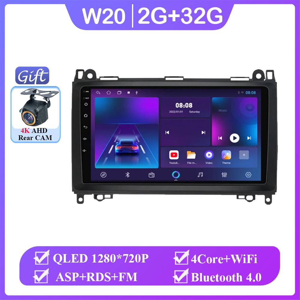 Android For Mercedes-Benz B-Class T245 2005 - 2011 Vito 3 W447 2014 - 2020 Vito 2 Viano 2 W639 2003 - 2015 Sprinter 2009 - 2015