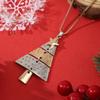 New Christmas Star Pine Tree Pendant Sweater Chain Design Sense Christmas Tree Necklace