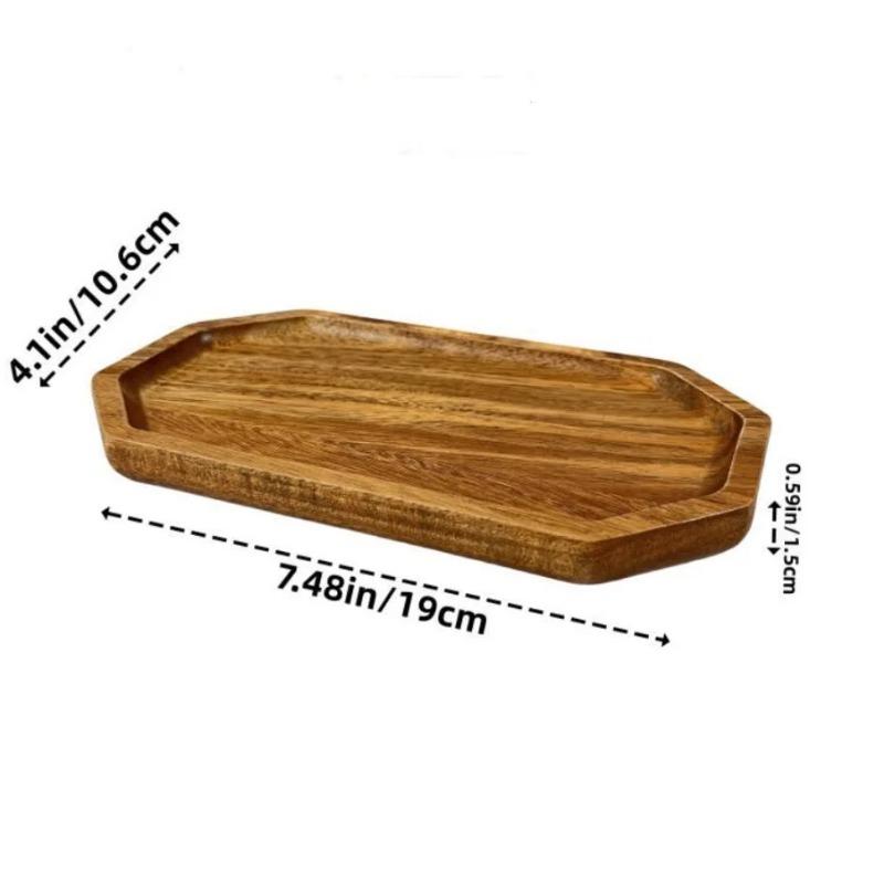 Japanese Solid Wood Fruit Plate Factory Wholesale Wooden Tray Multi-size High-value Fruit Tray Snack Plate