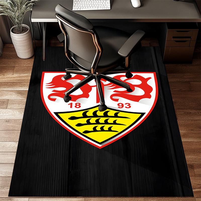 Vfb Fc Crest Printed Office Carpet Chair Cushion  Entryway Rug, Rugs for Living Room, Bedroom Christmas gifts