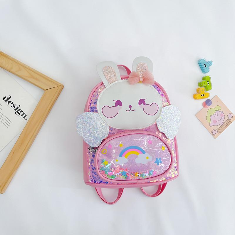 Adorable Korean Style Children Backpack With Cute Bunny Design For Boys And Girls