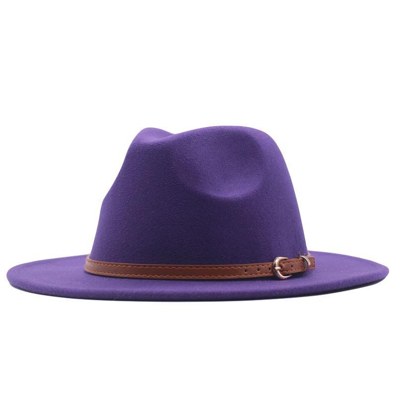 European and American suede warped edge western cowboy hat men and women outdoor curled brim ethnic style top hat felt hat