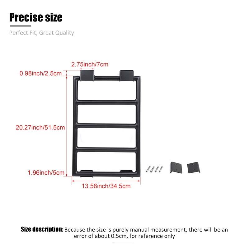 Car Metal Rear Window Extension Climbing Ladder Shelf Bracket For Suzuki Jimny 2019 Up 4-Door Version Exterior Accessories (Left)