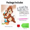 Disney 5D DIY Pearl Painting Kit, Chipmunk Sweeping Home Bedroom Wall Decor Crafts Handmade Gift