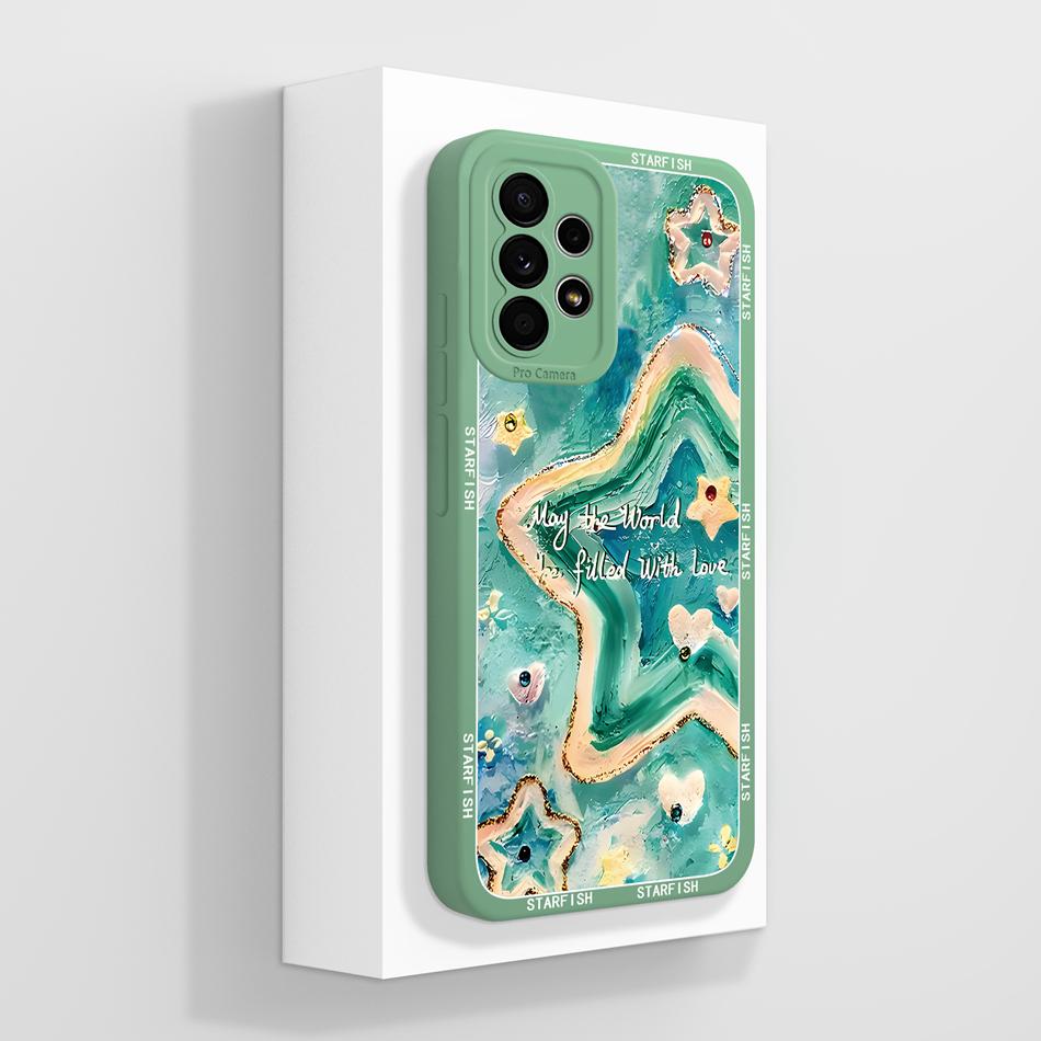 For Samsung Galaxy A52 A52S Phone Case Creative Design Lightweight Funda For Samsung A 52s Soft Smooth Liquid Silicone Housing