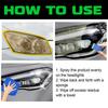 Universal Headlight Repair Cream Polish and Restoration Set for Clearer Brighter Lights Improves Road Safety Night Time Use