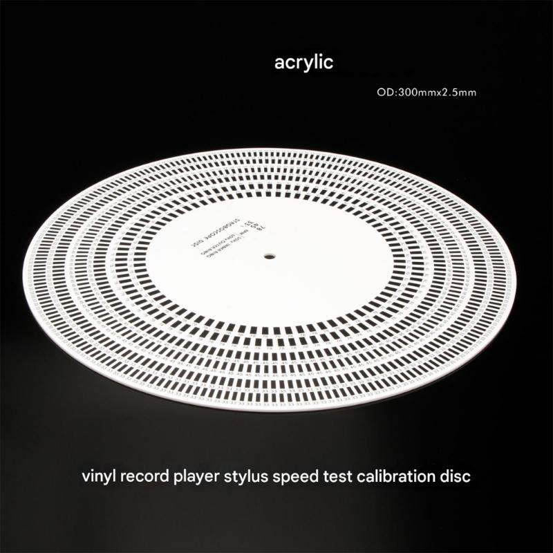 Stroboscope Disc For Accurate Turntable Speed Measurement Acrylic Construction Calibration Distance Gauge