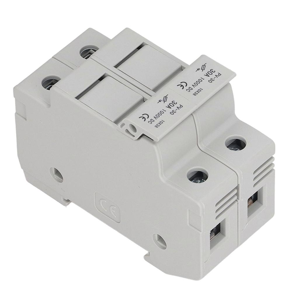 Midget Sicherungshalter 2 Pole 10A Schutz ABS Gehäuse Photovoltaik Sicherungshalter Basis für Schutz