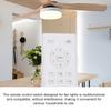 Ceiling Fan Remote Control Kit Lightweight ABS Battery Operated Ceiling Fan Remote Control Replacement for Repairing