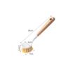 Szczotka do mycia naczyń z drewnianą rączką 24/26 cm Szczotka do zastawy stołowej Naturalna długa rączka Szczotka do naczyń Kuchenne