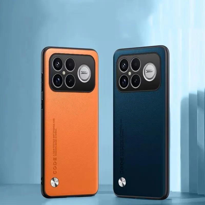 Premium Business Leather Phone Case for Xiaomi POCO F8 Pro F8 Ultra Camera Protect Shockproof Cover Funda