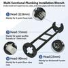 Multi Function Faucet Wrench For Sink And Water Pipe Repair Tool With Anti Slip Design