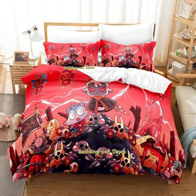 Cult Of The Lamb Bedding Set Single Twin Full Queen King Size Bed Set Adult Kid Bedroom Duvetcover Set Print Anime Bed Sheet Set