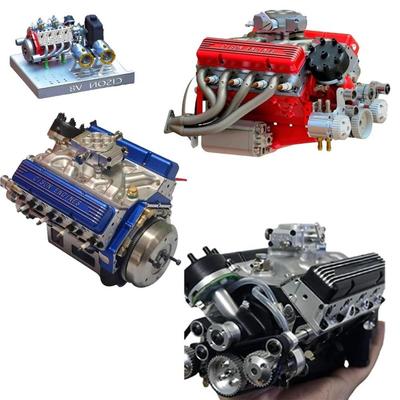 Kreatywność Symulacja Model Silnika V8 Zestaw Rękodzieło DIY Model Silnika Samochodowego Ozdoby Żywica Model Silnika Samochodowego V8 dla Dorosłych Prezent