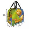 Biene Maja Mit Blumen Cartoon Zubehör Isolierte Lunchtasche Für die Arbeit Lebensmittelbox Tragbarer Thermokühler Lunchboxen
