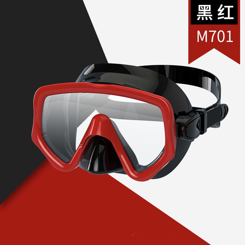 2026 Hot Ergonomic Design Leakproof Liquid Silicone Universal Adult Snorkeling Tempered Glass Diving Mask Set