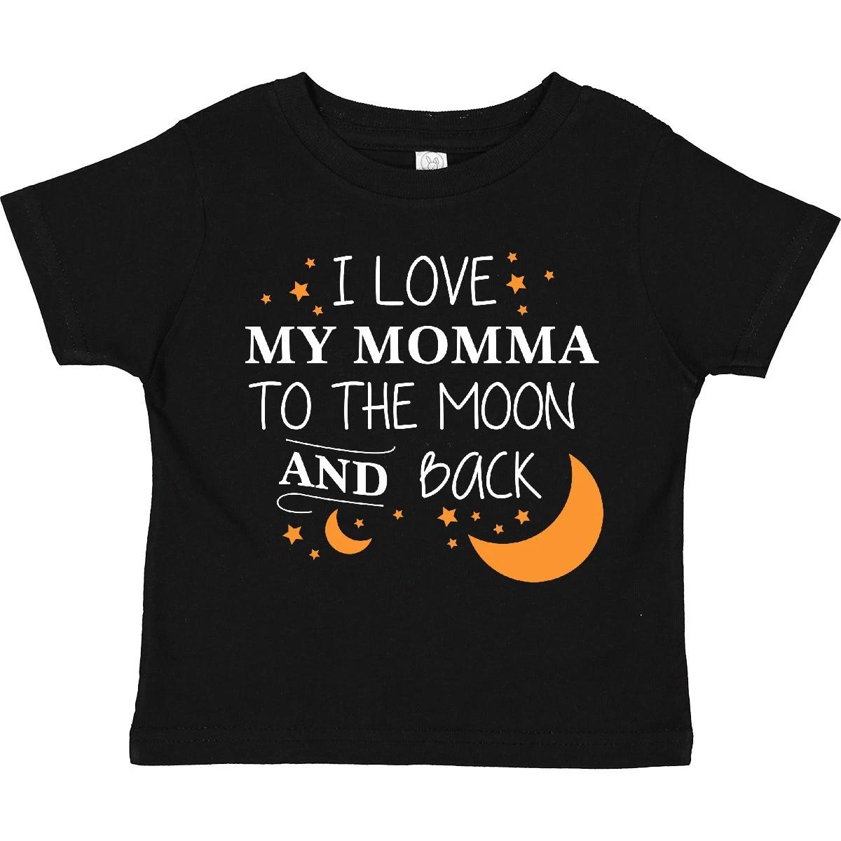 Inktastic I Love My Momma To The Moon And Back Toddler T-Shirt Family You Mother 100