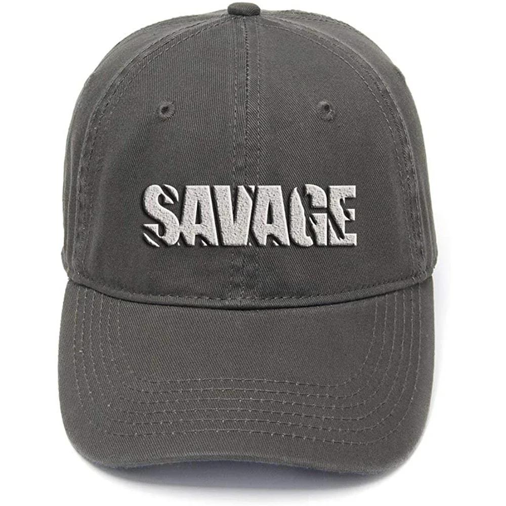 

Lyprerazy Savage Graphic Cool Washed Cotton Adjustable Unisex Women Unisex Hip Hop Cool Flock Printing Baseball Cap
