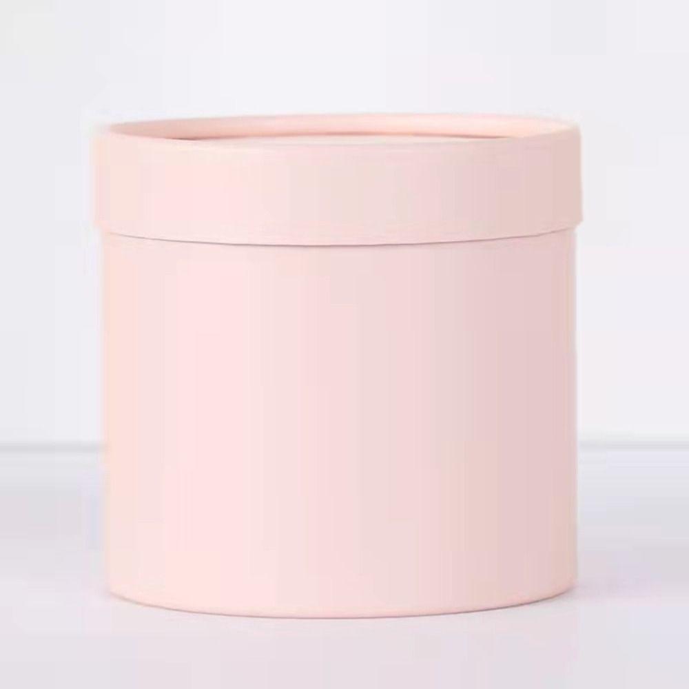 Round Flower Gift Box Hand-held Cardboard Bouquet Packaging Decoration Case Wedding Party Flower Arrangement Bucket