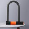 Bike U Lock Portable Mountain Road Bike Padlock Anti-theft Cycling Lock Dustproof with 2 Keys for Motorcycle Scooter