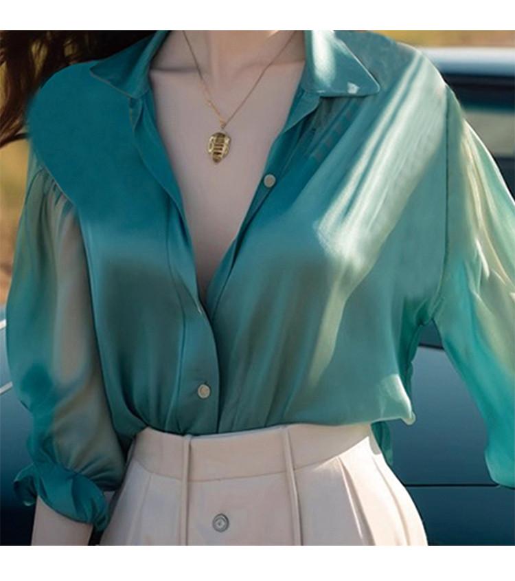 French Style Light Mature Style Exquisite Shirt for Women
