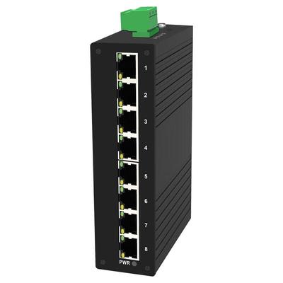 Wizhikong WK-1608R 8-Port Gigabit DIN Rail Ethernet Switch