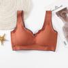 Women Seamless Wire Free Latex Vest Style Sleep Yoga Sports Bra