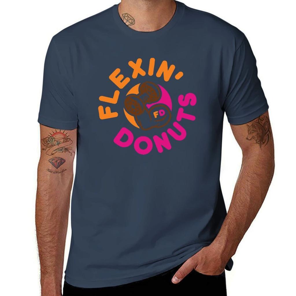 Flexin Donuts TShirt All Match Basic Short Sleeve Top