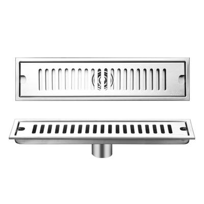 Shower Drain Long Stainless Steel Deodorant Removable Floor Drain for Bathroom Hotel 40cm Middle