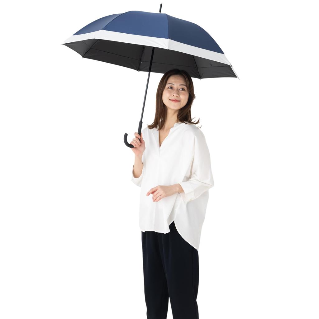 Short 55cm x Umbe+ Light-Blocking Umbrella, 8R, Navy, 503A-55S