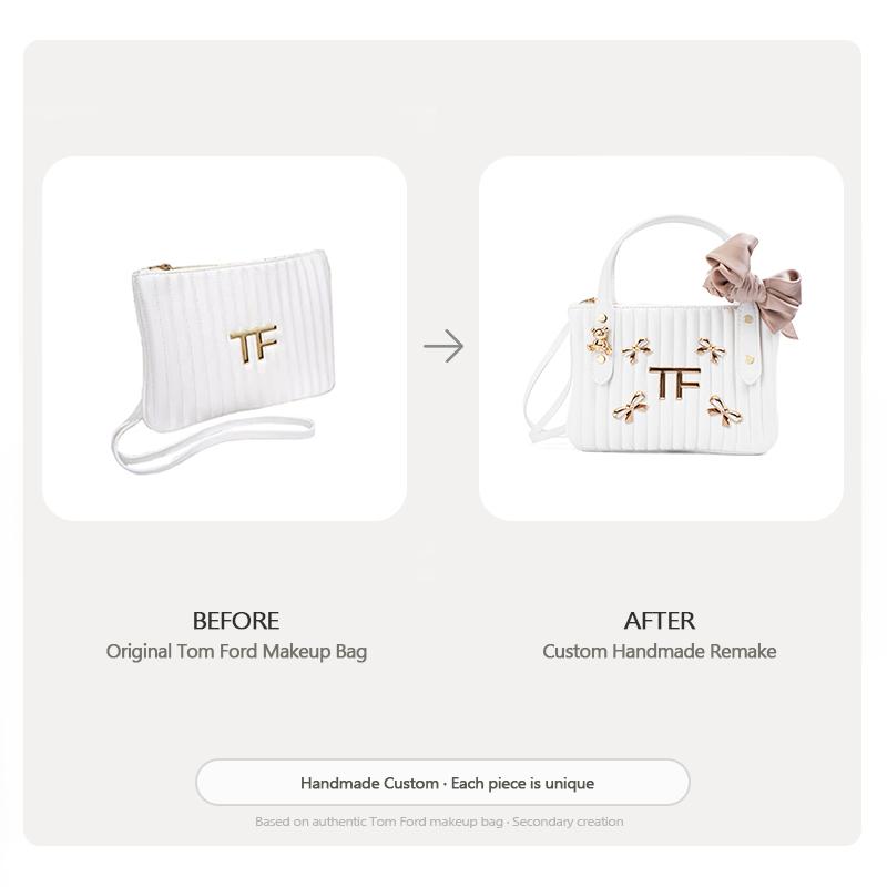 Handgefertigte DIY-Kosmetiktasche im Tom Ford-Stil aus recycelten Materialien