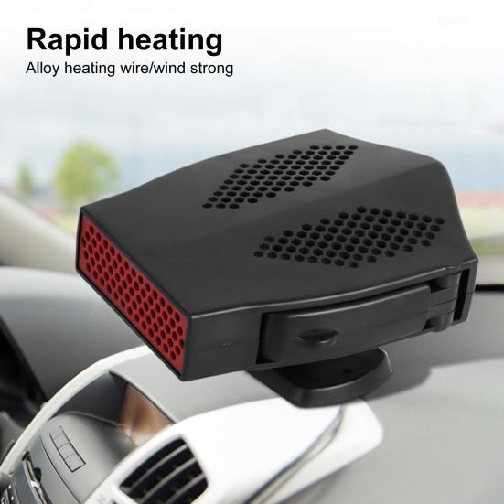 

12V Car Heater Heated Fan Uniformly Degrees 360 Dryer Rotation Electric Auto Electric