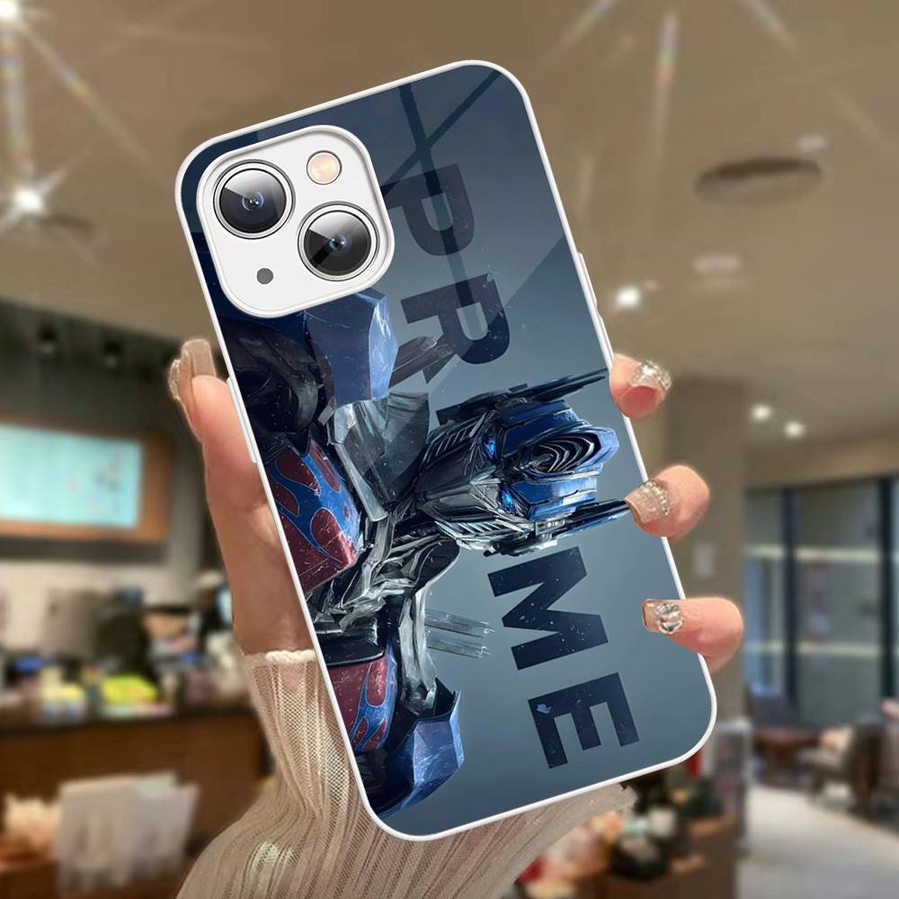 Cartoon G-Gundams For IPhone 14 13 12 Mini 11 Pro XS Max X XR 14 Plus Tempered Glass Cover