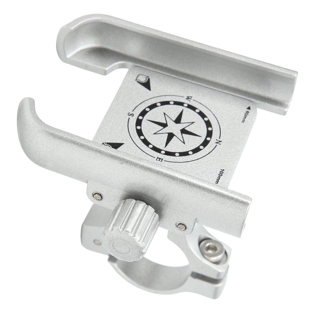 GUB P40 Phone Holder Stand 360 Degree Adjustable Bracket for Motorcycle Bicycle Scooter(Argent )