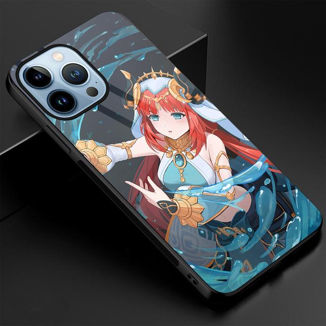 

Чехол Genshin Impact Kamisato Ayaka для Iphone 14 13 11 12 Pro Max Mini Xs Xr X 7 8 6s Plus Se 2022, чехол из закаленного стекла Fundas