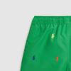 Polo Ralph Lauren SS24 Pony Embroidered Mid-Rise Drawstring Straight-Leg Beach Shorts Kids Shorts Academy-Green CWPOSWMYCX20072-300