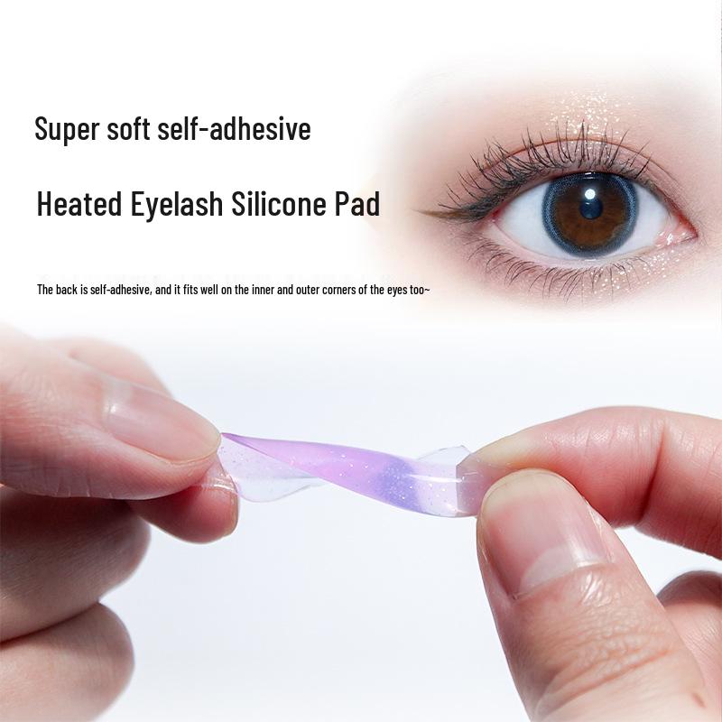 Self-Adhesive Keratin Eyelash Perming Pads with Glitter Jelly Sunflower Edge