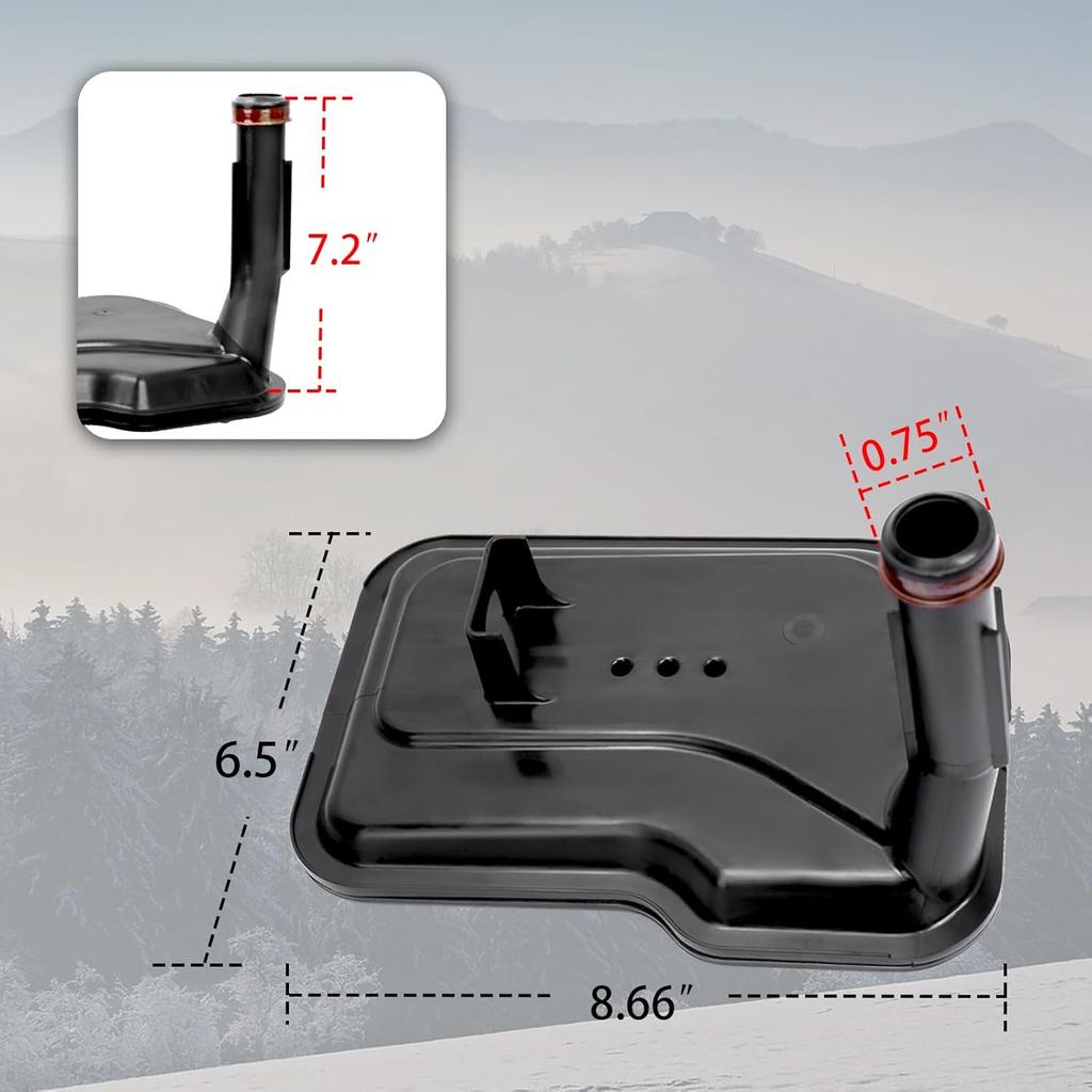 24236933 6L80E 6L90E Transmission Filter With Gasket Kit Compatible With Chevy Express Silverado 1500 2500 3500 Suburban GMC Savana Sierra Yukon CTS