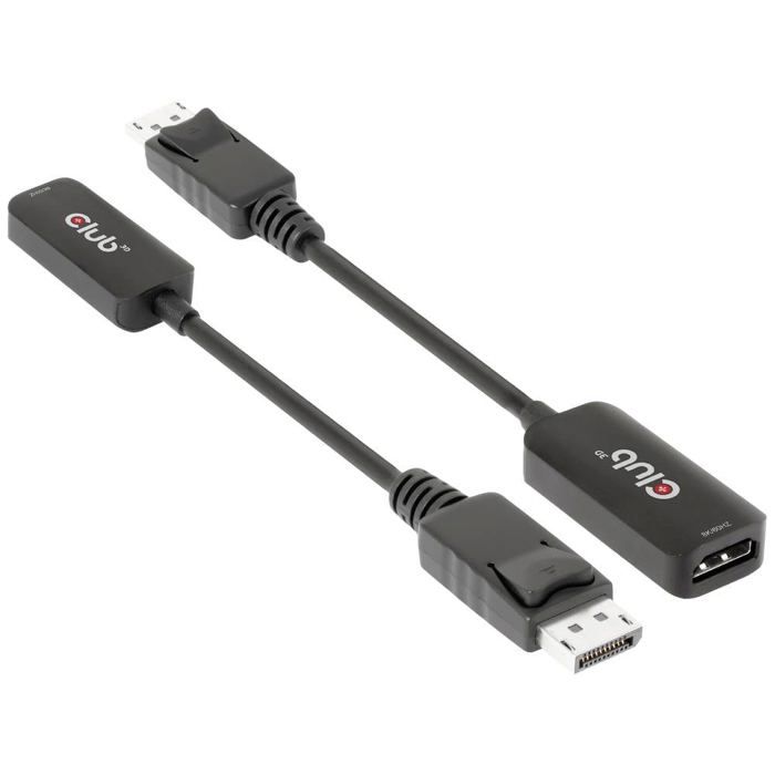 Adaptateur Actif HDR - Club 3D - DisplayPort 1.4 Vers HDMI - 4K 120Hz - 8K 60Hz - Audio LPCM