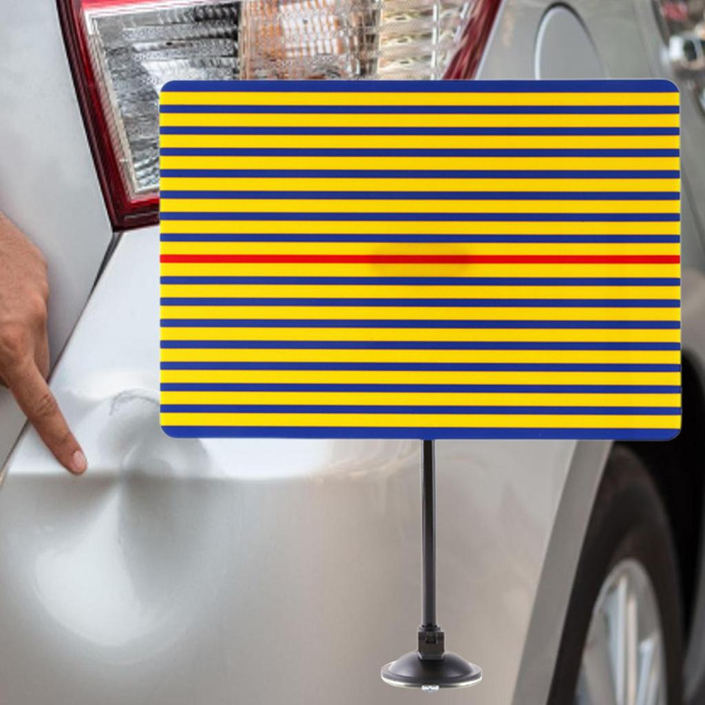 Car Dent Reflector Board Car Body Damage Detecting Tool Precision Time-Saving Striped Panel Portable Auto Repair Tools for Used
